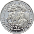 Somalia 100 Schilling Silber 2013 Elefant - 1 Unze Feinsilber
